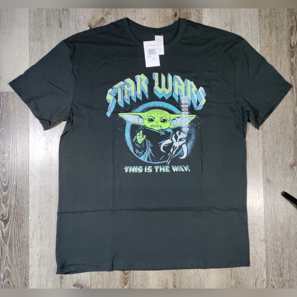 Star Wars Mandalorian Mens T-shirt XL Short Sleeve
